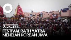 Video: 3 Orang Tewas Akibat Berdesakan di Festival Rath Yatra India
