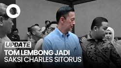 Video: Tom Lembong Bawa 2 Tas Besar Saat Jadi Saksi Charles Sitorus