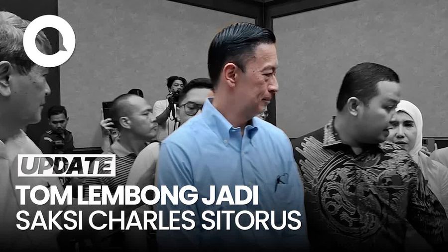 Video: Tom Lembong Bawa 2 Tas Besar Saat Jadi Saksi Charles Sitorus