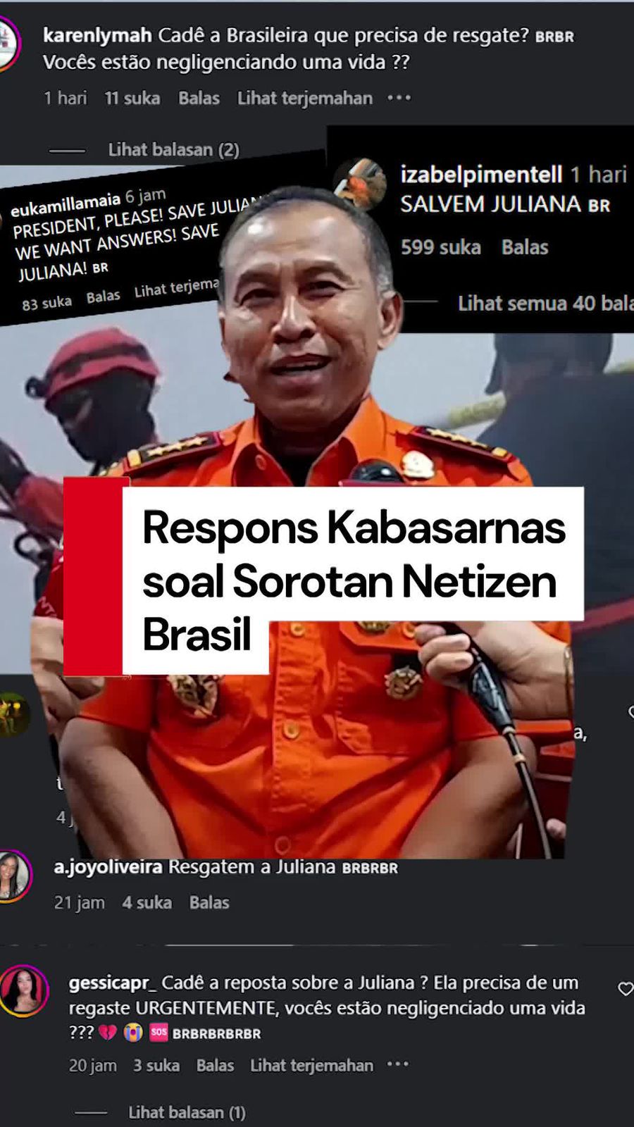 Video: Netizen Brasil Soroti Lamanya Evakuasi Juliana, Ini Kata Kabasarnas