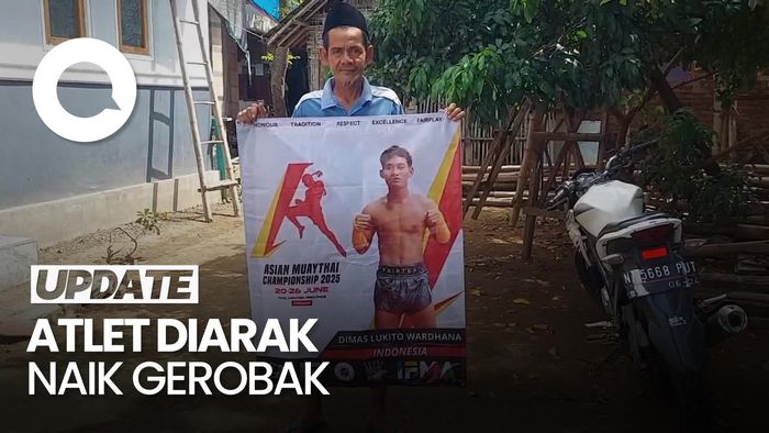 Video: Atlet Muaythai Asal Probolinggo Peraih Emas Diarak Pakai Gerobak
