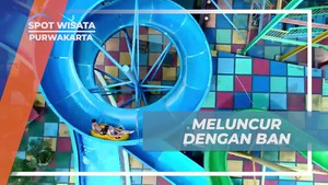 Meluncur Seru dengan Ban di Kolam Renang Green Valley, Purwakarta  