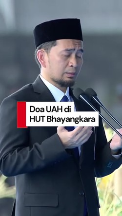 Video Doa UAH: Harap Hari Bhayangkara Jadi Penyatu Anak-anak Bangsa