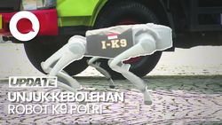 Video: Momen Robot K9 Polri Pamer Keahlian di Depan Prabowo