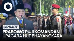 Video: Saat Prabowo Minta Komandan Upacara HUT Bhayangkara Menghadap
