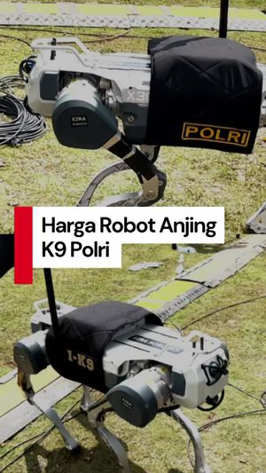 Video: Berapa Sih Biaya Bikin Satu Robot Anjing K9 Polri?