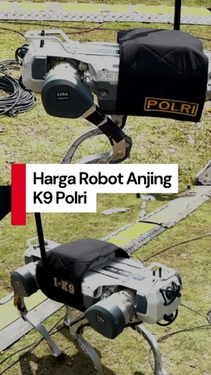 Video: Berapa Sih Biaya Bikin Satu Robot Anjing K9 Polri?