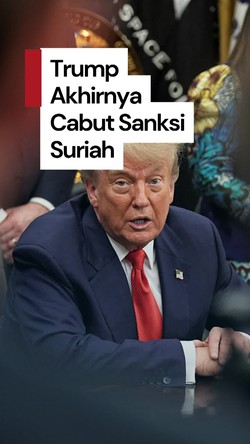 Video Trump Resmi Cabut Sanksi AS terhadap Suriah