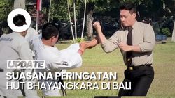 Video: Acara HUT Bhayangkara di Bali, Kapolda Unjuk Gigi Kemampuan Kempo
