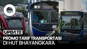 Video: Ada HUT ke-79 Bhayangkara, Tarif TJ, MRT, LRT Jakarta Rp 1 Hari Ini