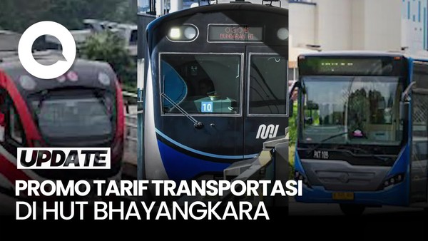 Video: Ada HUT ke-79 Bhayangkara, Tarif TJ, MRT, LRT Jakarta Rp 1 Hari Ini