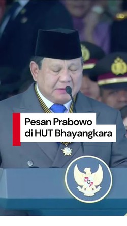 Video Prabowo: Tak Ada Negara Berhasil Tanpa Kepolisian yang Tangguh