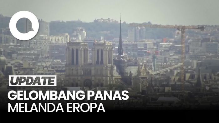 Video: Gelombang Panas Terjang Eropa, Puncak Menara Eiffel Ditutup