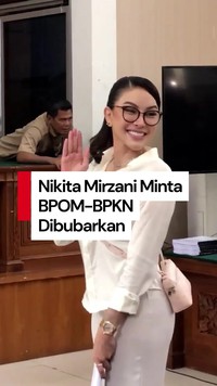Video Nikita Mirzani: Kepada Pak Prabowo, Bubarkan Saja BPOM dan BPKN!