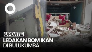 Video Kondisi TKP Ledakan Bom Ikan di Bulukumba: Rumah Hancur-1 IRT Tewas