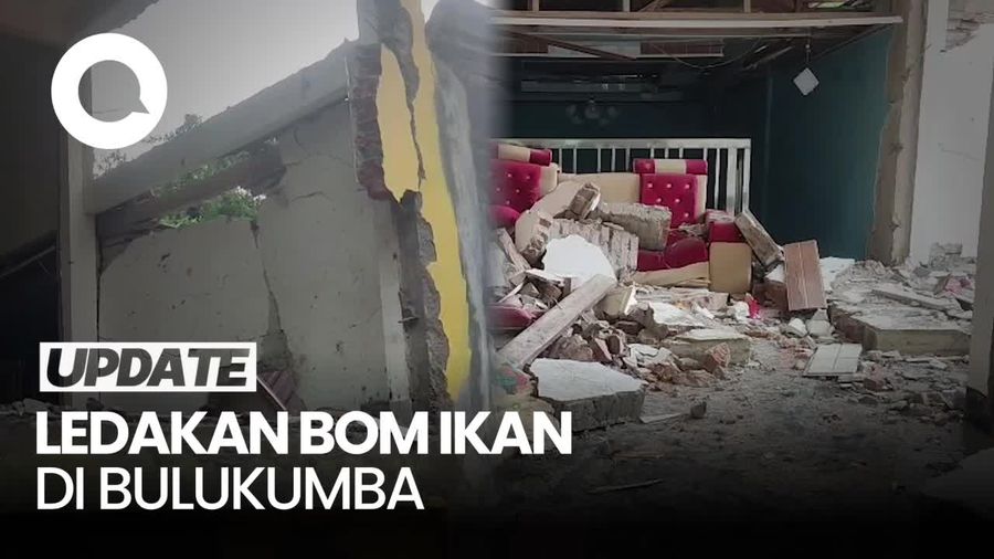 Video Kondisi TKP Ledakan Bom Ikan di Bulukumba: Rumah Hancur-1 IRT Tewas