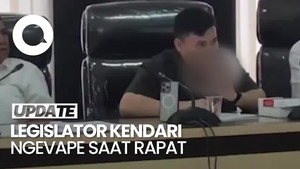 Video Viral Anggota DPRD Kendari Ngevape Saat Rapat
