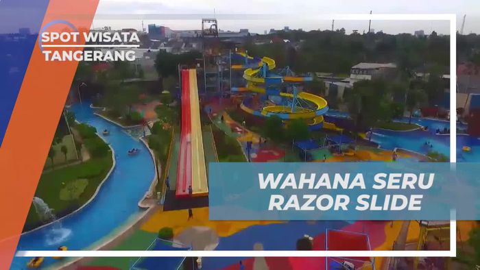 Menikmati Kesenangan Bermain Water Slider Razor Slider di Ocean Park Tangerang  