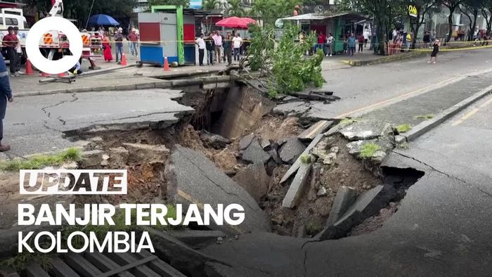Video: Banjir Terjang Kolombia, Jalanan-Rumah Hancur