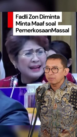Video: Anggota DPR Desak Fadli Zon Minta Maaf soal Pemerkosaan Massal