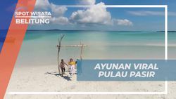 Bersantai di Pantai Pasir Belitung dengan Ayunan yang Menenangkan dan Nostalgia  