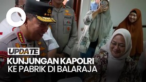 Video Kapolri Kunjungi Pabrik Sepatu di Balaraja, Bicara Tantangan Global