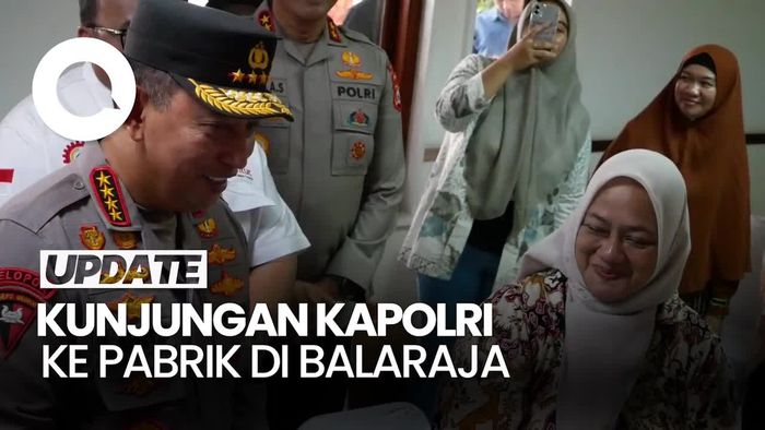 Video Kapolri Kunjungi Pabrik Sepatu di Balaraja, Bicara Tantangan Global