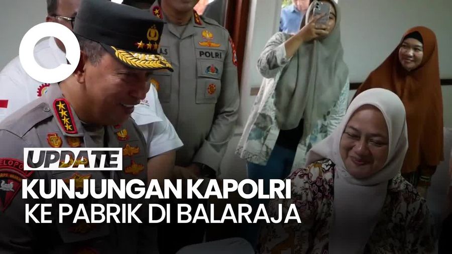 Video Kapolri Kunjungi Pabrik Sepatu di Balaraja, Bicara Tantangan Global