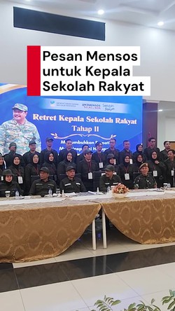 Video: Pesan-pesan Mensos Gus Ipul di Retret Kepala Sekolah Rakyat Tahap Kedua