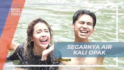 Menyegarkan Diri dengan Air Segar dari Kali Opak, Yogyakarta  