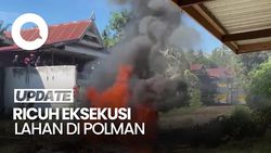 Video: Eksekusi Lahan di Polman Ricuh, Polisi Dilempari Molotov