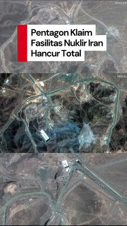 Video Pentagon Klaim Fasilitas Nuklir Iran Hancur Total: Mundur 2 Tahun
