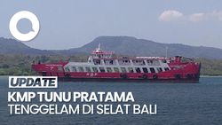Video: KMP Tunu Pratama Jaya Tenggelam di Selat Bali, Bawa 65 Penumpang