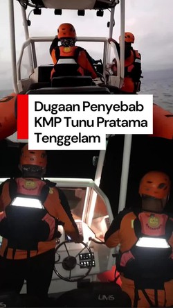 Video: Tenggelamnya KMP Tunu Pratama Diduga karena Alami Kebocoran