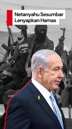 Video Netanyahu Sesumbar Lenyapkan Hamas: Takkan Ada Hamastan