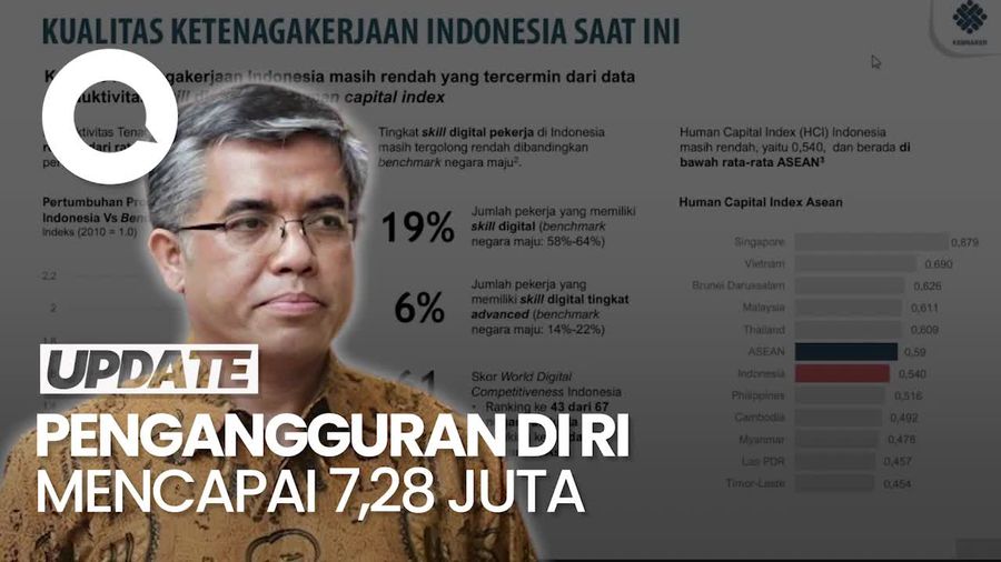 Pengangguran di RI Capai 7,28 Juta, Menaker Berikan Solusinya