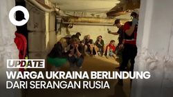 Video Kepanikan Warga Ukraina Saat Berlindung dari Rudal Rusia