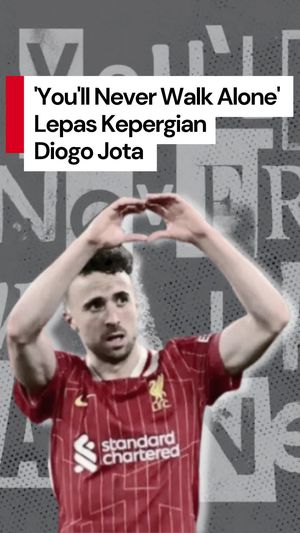 Video Gemuruh Youll Never Walk Alone Lepas Kepergian Diogo Jota di Anfield