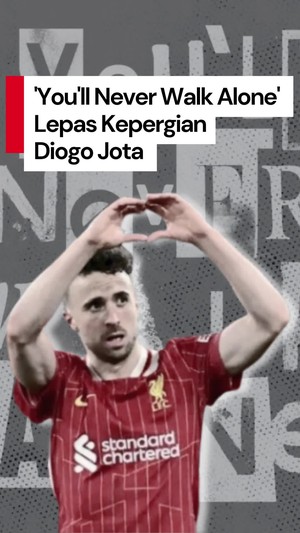 Video Gemuruh Youll Never Walk Alone Lepas Kepergian Diogo Jota di Anfield