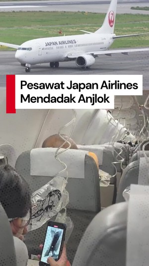 Video: Pesawat Japan Airlines Alami Gangguan, Mendadak Anjlok 26.000 Kaki