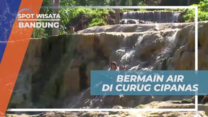 Bermain Air dan Balapan Floaties di Curug Cipanas, Bandung  