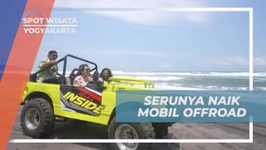 Menikmati Serunya Naik Mobil Offroad di Pantai Parangtritis, Yogyakarta  