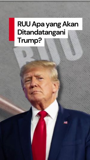 Video Trump Akan Tandatangani RUU yang Diklaim Bisa Bikin AS Meroket