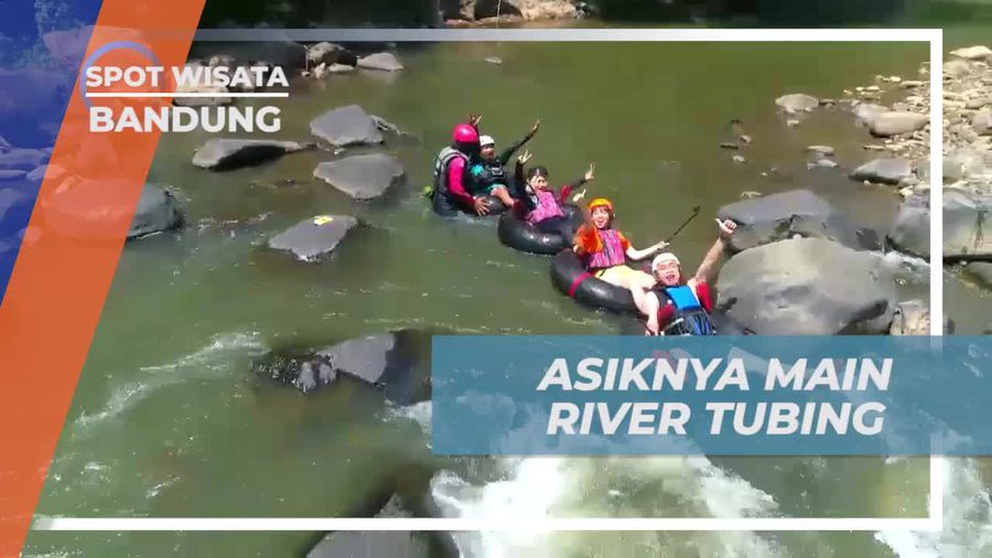 Asyiknya Main River Tubing di Bandung  