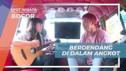 Berdendang di Dalam Angkot Saat Berkeliling di Bogor  