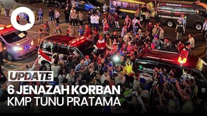 Video: 6 Jenazah Korban KMP Tunu Pratama Diserahkan ke Keluarga