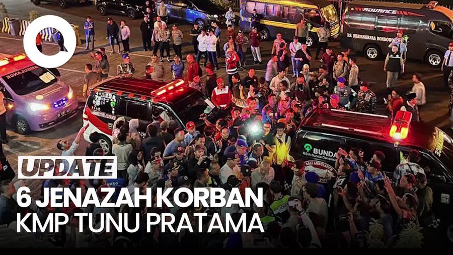 Video: 6 Jenazah Korban KMP Tunu Pratama Diserahkan ke Keluarga