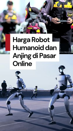  Video: Robot Humanoid Mirip Punya Polri Dijual Online Seharga 16.000 USD