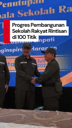 Video Mensos Sebut Sarpras Sekolah Rakyat di 100 Titik Hampir Selesai