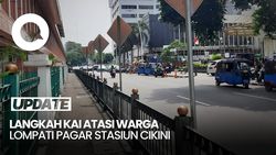 Video: Sering Dilompati Warga, Pagar Stasiun Cikini Kini Mau Ditinggikan